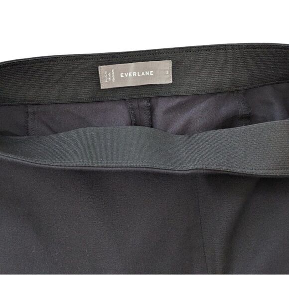 Everlane Women's The Side-Zip Stretch Cotton Pant Size 2 in Black - Picture 8 of 10